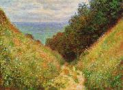 Claude Monet Road at la Cavee, Pourville Sweden oil painting reproduction